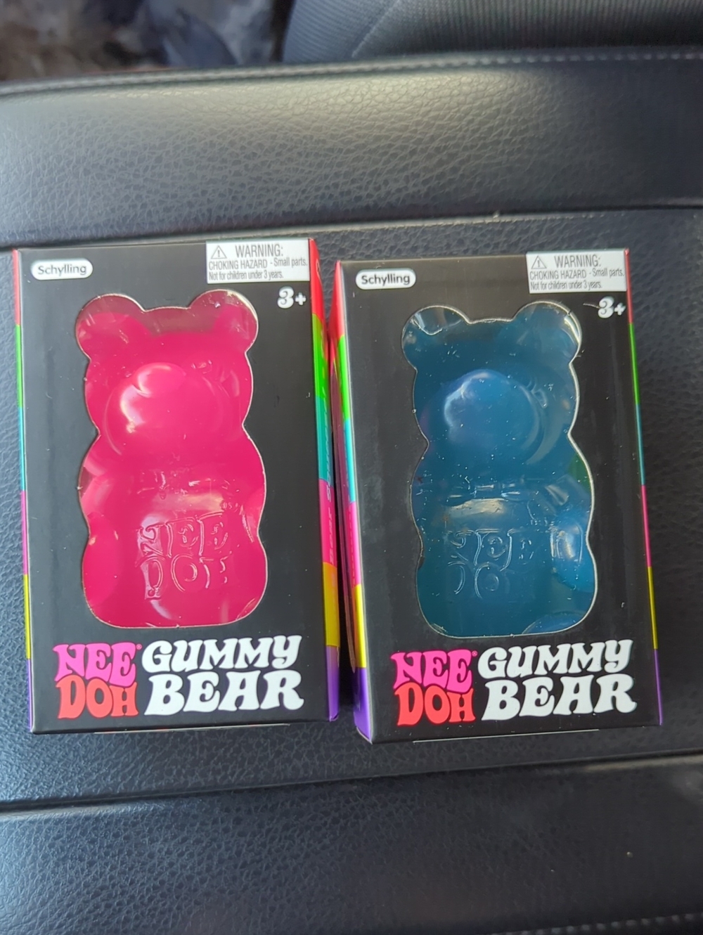Needoh Gummy Bear Sensory Toy - Pink & Blue (2-Pack)